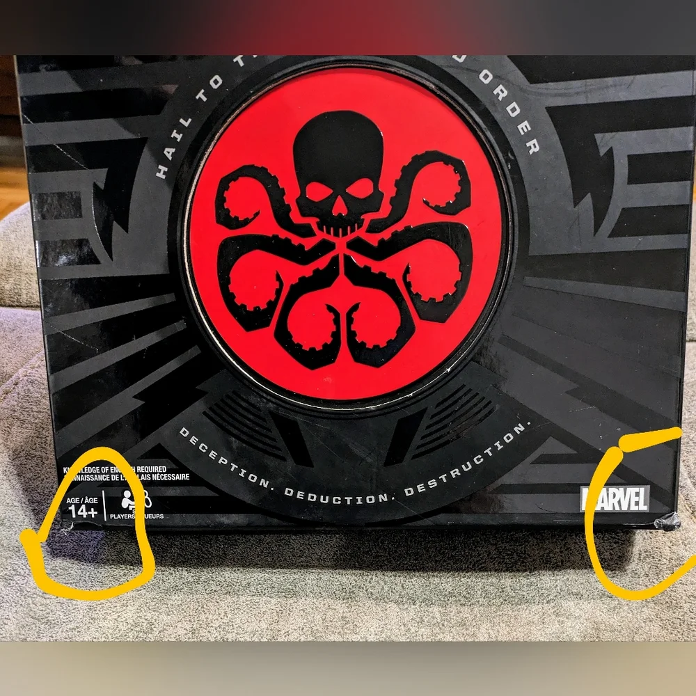 NEW  Marvel Hail Hydra New World Order Board Game, Avengers SHIELD Age 14+